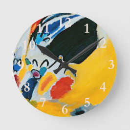 Relógio Redondo Kandinski Impressão III Concerto Pintura Abstrata