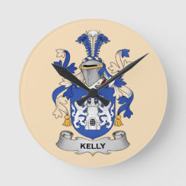 Relógio Redondo Kelly Coat of Arms Clock