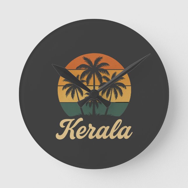 Relógio Redondo kerala índia (Frente)