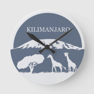 Relógio Redondo Kilimanjaro (azul)