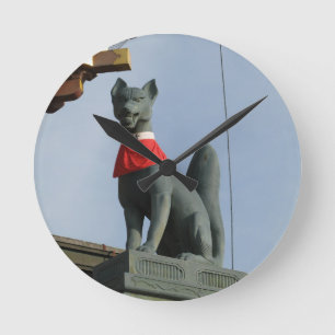 Relógio Redondo Kitsune キ ツ ネ (Fox) com Joia na Boca