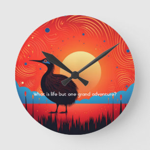 Relógio Redondo Kiwi em Twilight: A Maravilha Natural da Nova Zelâ