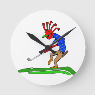 Relógio Redondo Kokopelli Golfer