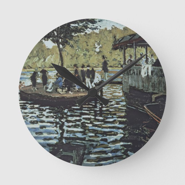 Relógio Redondo La Grenouillere de Claude Monet | (Frente)