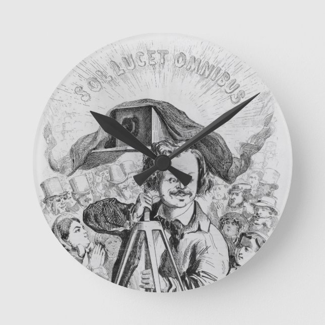 Relógio Redondo "La Photographie, Nadar (1820-1910) le grande (Frente)