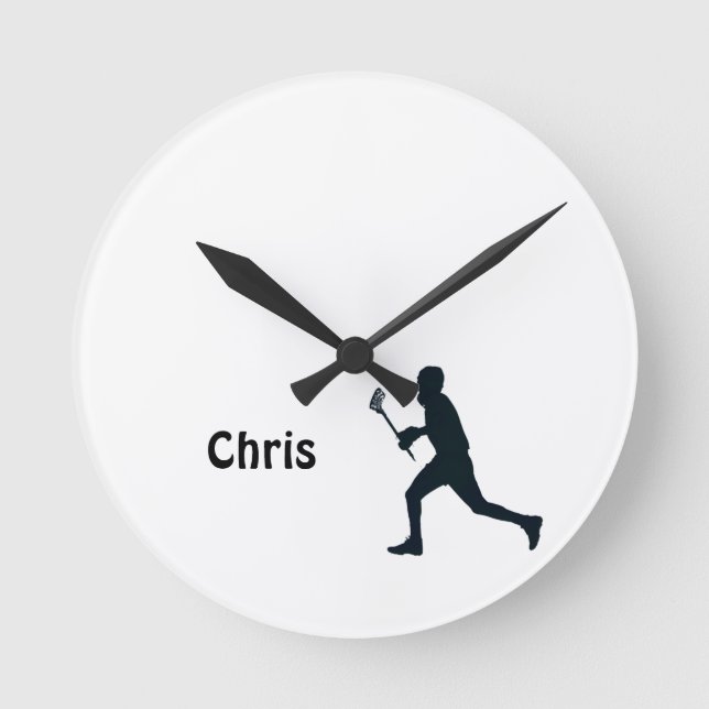 Relógio Redondo Lacrosse Personalizada (Frente)