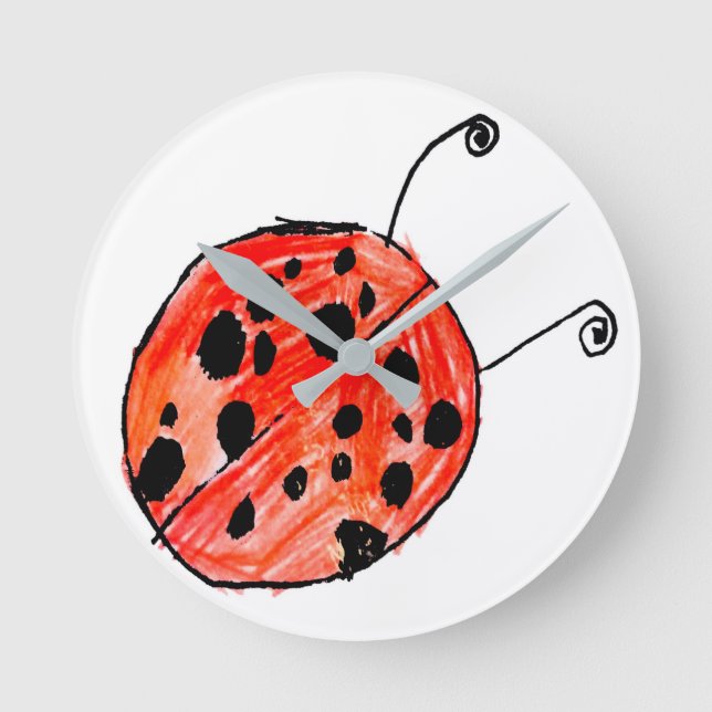 Relógio Redondo Ladybug (Frente)