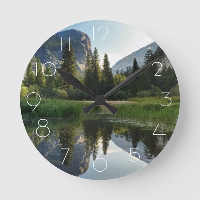 Relógio Redondo Lago Espelho, Yosemite (Frente)