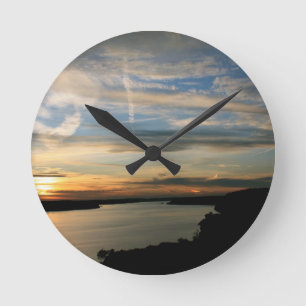 RELÓGIO REDONDO LAKE OZARK CLOCK