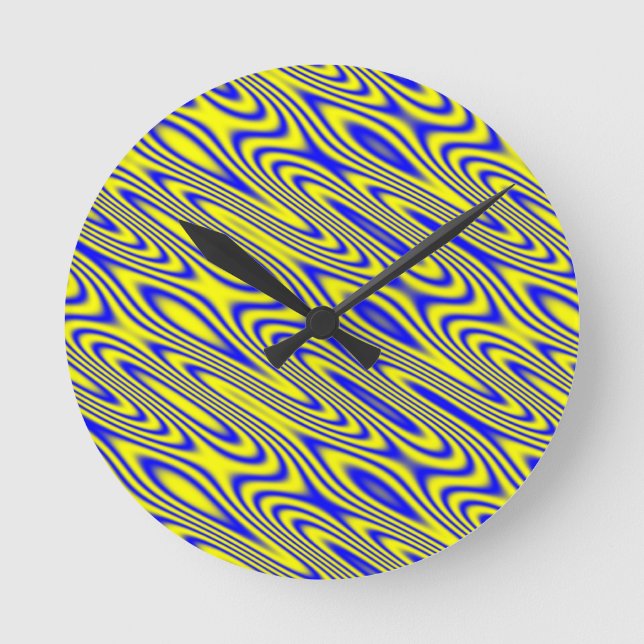 Relógio Redondo Lapis Abstrato Wall Clock (Frente)