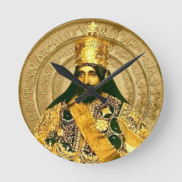 Relógio Redondo Leão de Judá Jah Exército Haile Selassie Rasta Raí