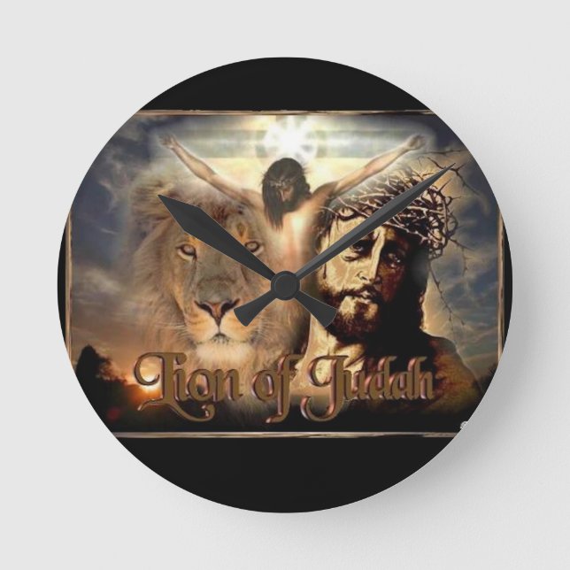 Relógio Redondo Leão de Judah (Frente)