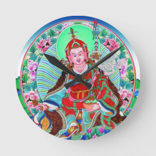 Relógio Redondo Legal oriental tibetano thangka deus tatuagem arte