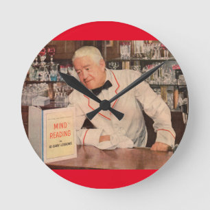 Relógio Redondo leitura mental no bar