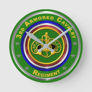 Relógio Redondo Lembrança do 3º Regimento de Cavalaria Blindada