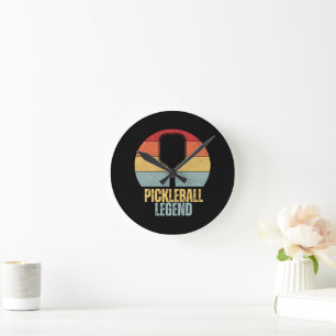 Relógio Redondo Lenda Engraçada de Pickleball