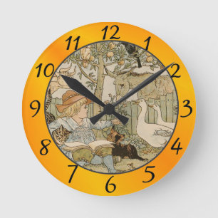 Relógio Redondo Lendo diversão