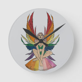 Relógio Redondo Lesbian Faerie