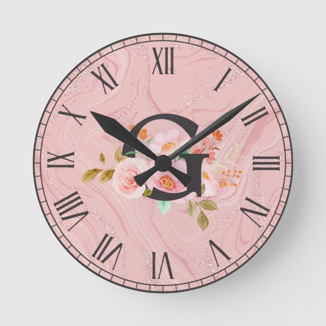 Relógio Redondo Letter G (Frente)