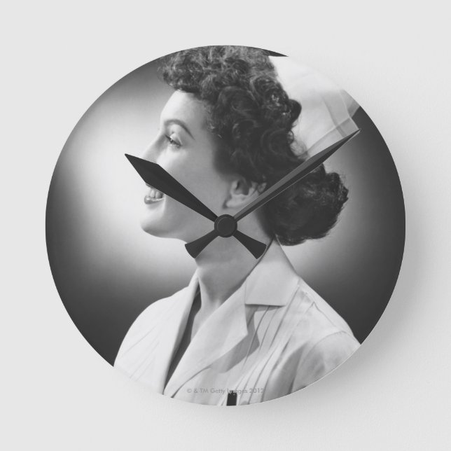 Relógio Redondo Levantamento da enfermeira (Frente)