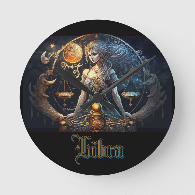 Relógio Redondo Libra (Frente)