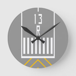 Relógio Redondo Limiar RWY 13R