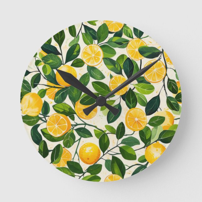Relógio Redondo "Limon Fresco" (Frente)