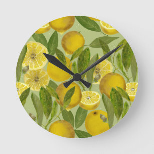 Relógio Redondo limones reloj redondo mediano