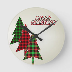 Relógio Redondo Linda, Ameaçadora Árvore de Natal