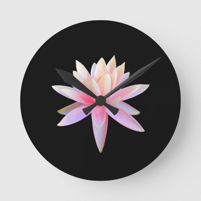 Relógio Redondo Linda Arte Lotus (Frente)