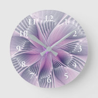 Linda Flor Rosa Arte Abstrato Fractal Moderno