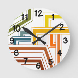 Relógio Redondo Linhas da década de 1970