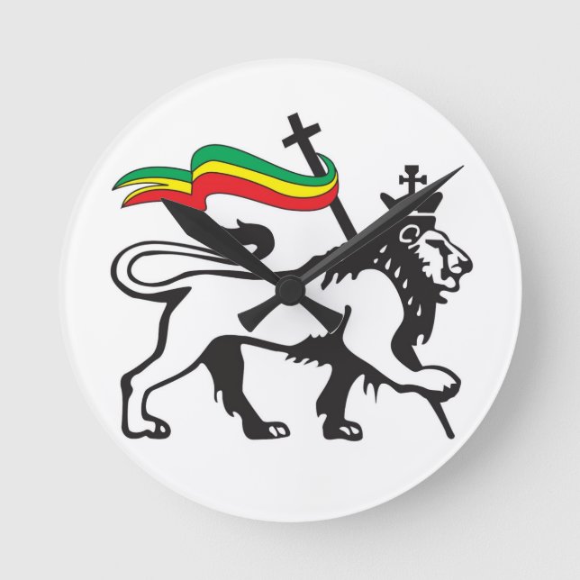Relógio Redondo Lion of The tribe of Judah Clock (Frente)