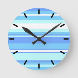 Relógio Redondo Listras azuis
