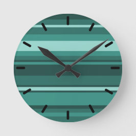 Relógio Redondo Listras da cerceta