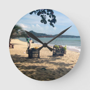Relógio Redondo Locais de praia... Praia de Lamai, Ilha de Koh Sam