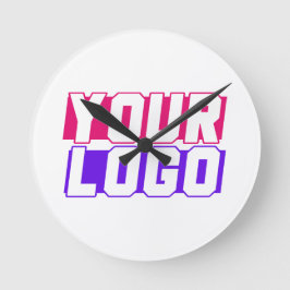 Relógio Redondo Logotipo da empresa