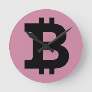 Relógio Redondo Logotipo de Bitmoeda