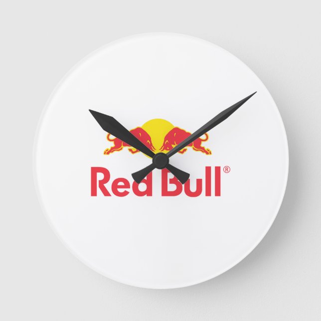 Relógio Redondo logótipo Red Bull (Frente)