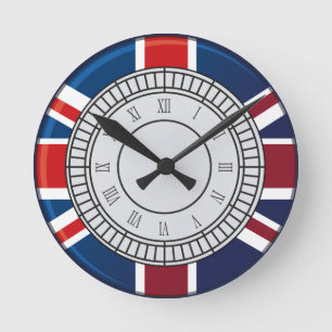 Relógio Redondo London Big Ben Clock Face Wall Clock