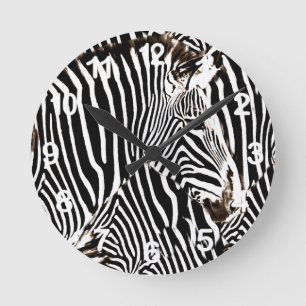 Relógio Redondo Love_ das zebras