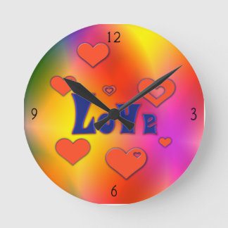 Relógio Redondo Love Round Clock