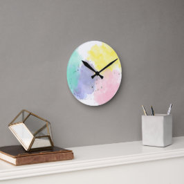 Relógio Redondo Lovely Colors With a Gentle Touch