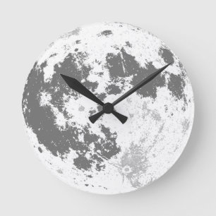 Relógio Redondo Lua cheia Supermoon brilhante da lua