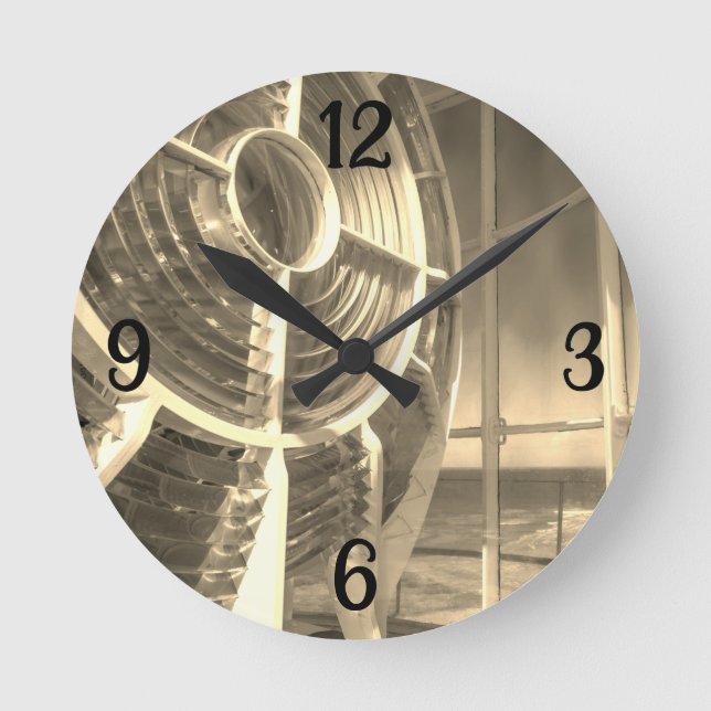 Relógio Redondo Luz de um Farol (Frente)