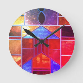 Relógio Redondo Luz mágica que sai das janelas