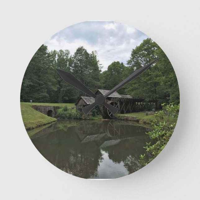 Relógio Redondo Mabry Mill, Virginia (Frente)