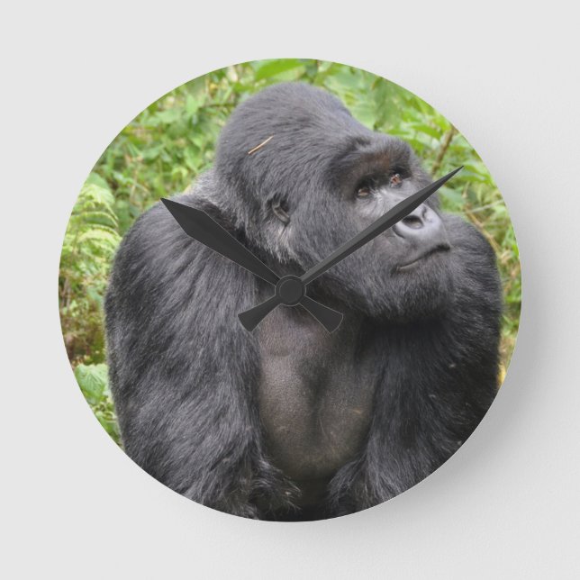 Relógio Redondo Macaco Feliz (Frente)