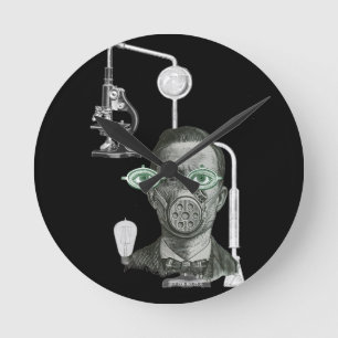 Relógio Redondo Mad Scientist SCIENCE MAJOR SCIENCE 1930'S ADS