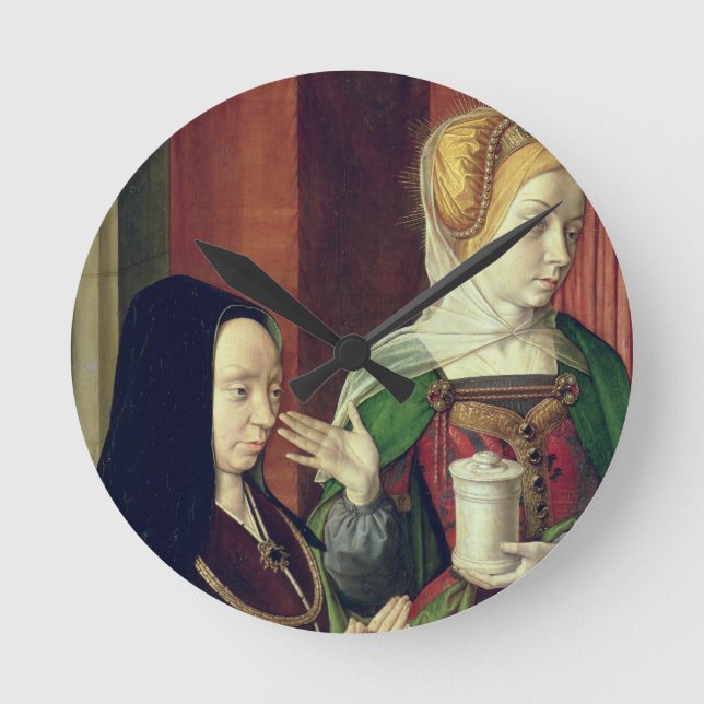 Relógio Redondo Madeleine de Bourgogne apresentou por St Mary (Frente)